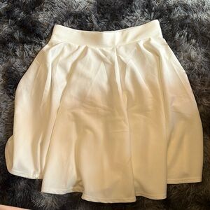 White skirt